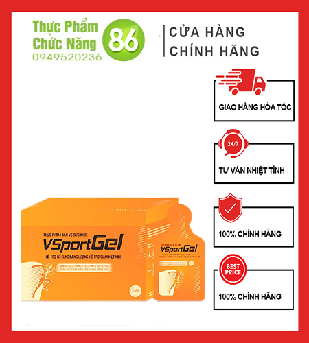 VSPORTGEL VINALINK- Bổ sung năng lượng, giảm mệt mỏi