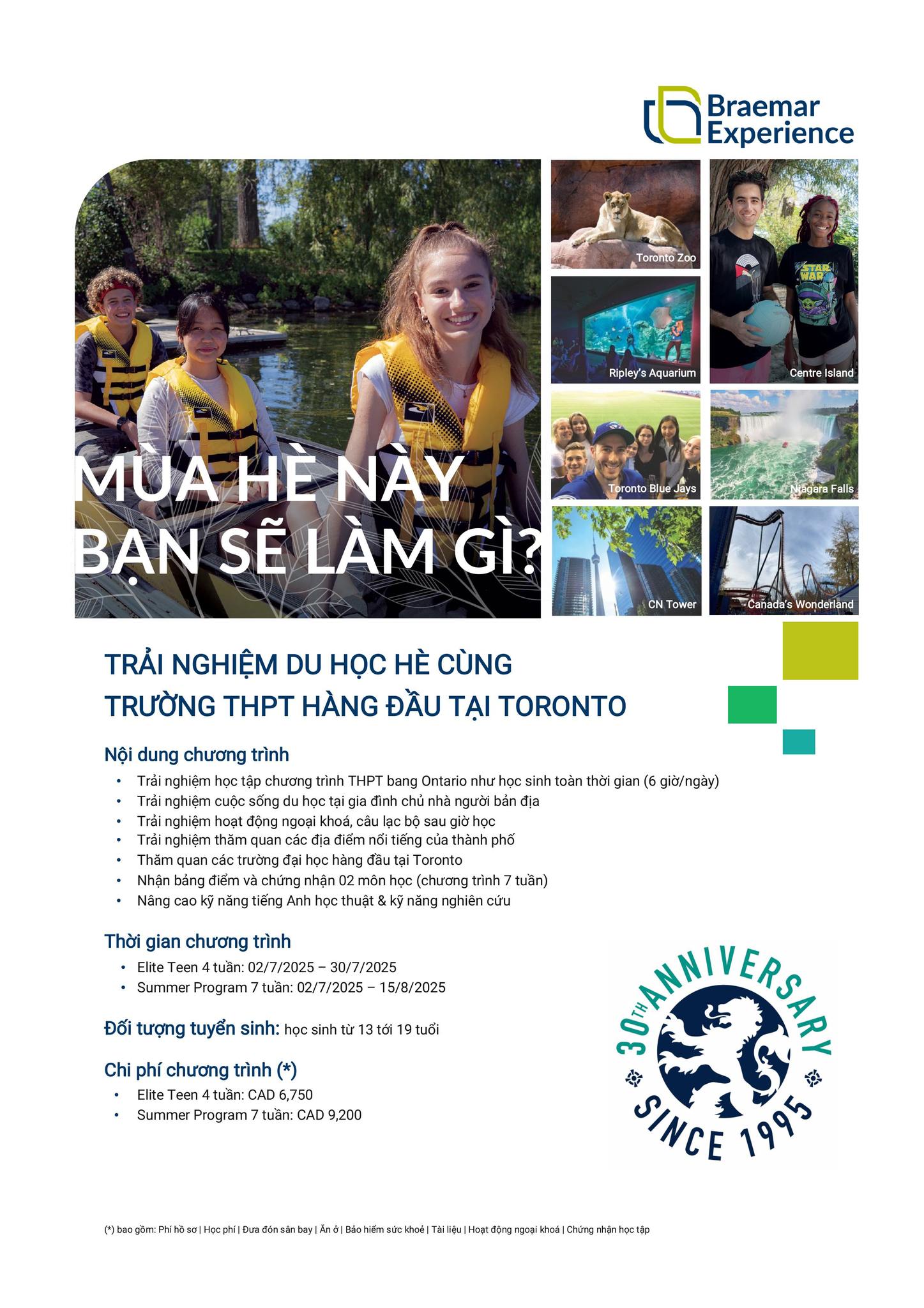 Trải nghiệm Du học hè cùng Braemar College - trường THPT hàng đầu tại Toronto