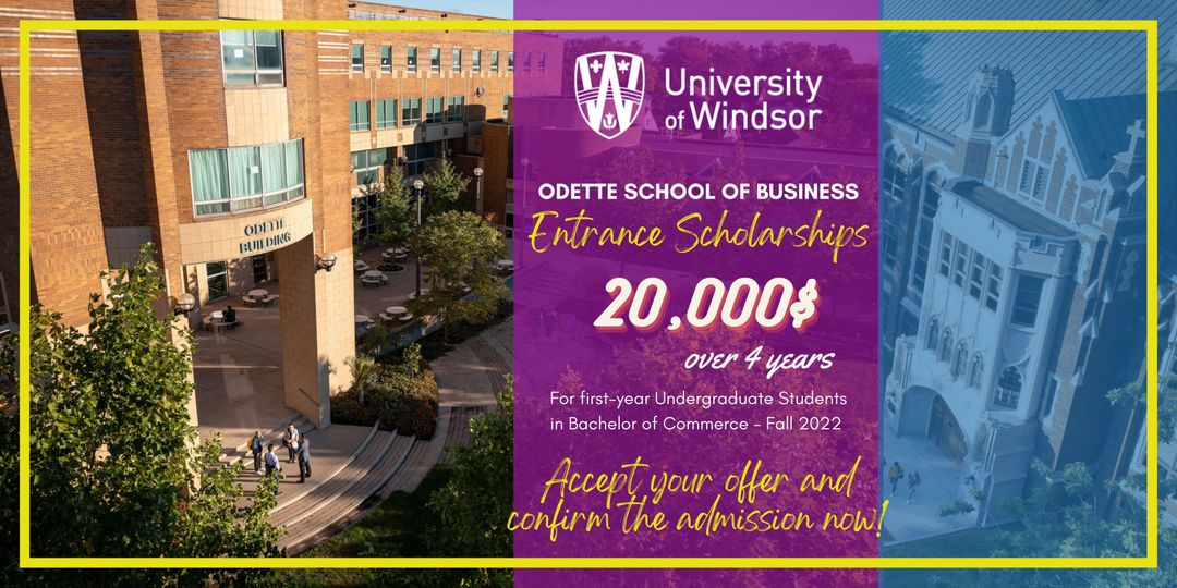 Học bổng đặc biệt từ Đại học Windsor cho chương trình Cử nhân Quản trị Kinh doanh kỳ Mùa Thu 2022
