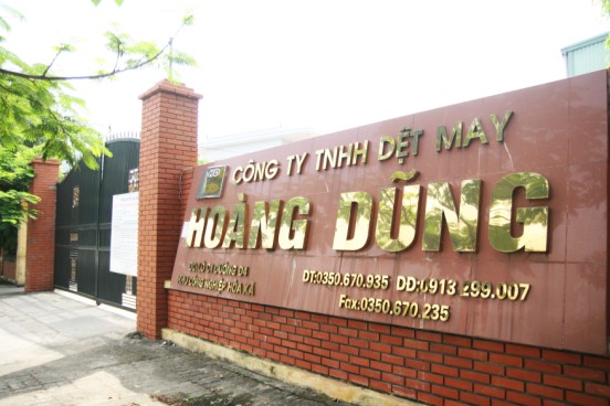 Mặt trước của Công ty