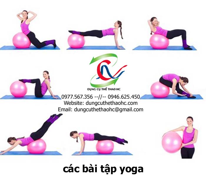 Các bài tập với bóng yoga