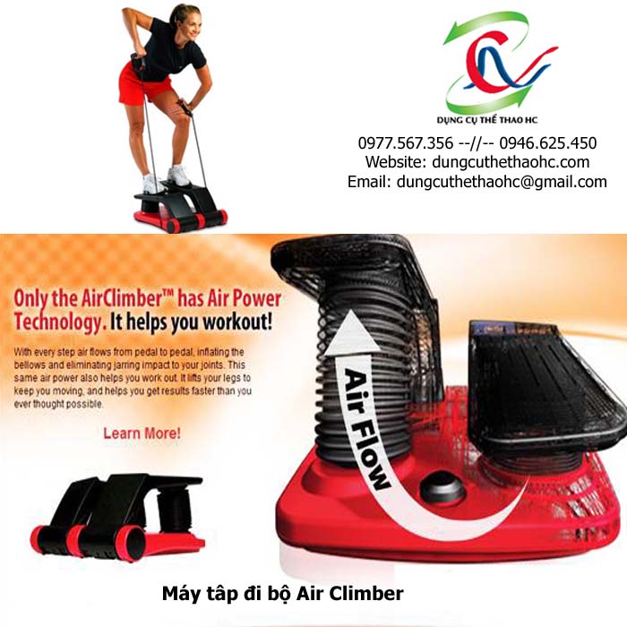 Hệ thống hơi phía sau Máy tập đi bộ Air Climber