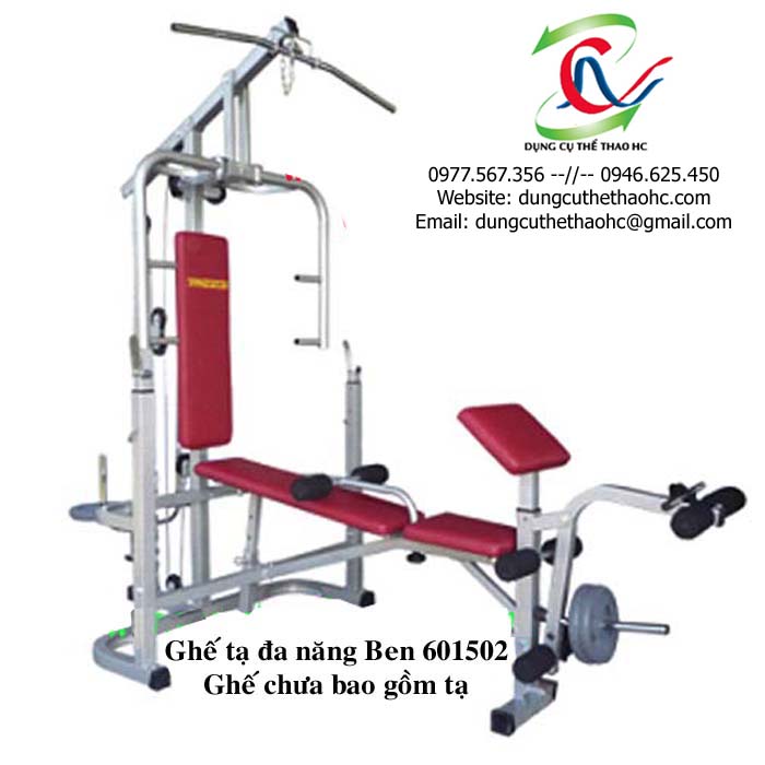 ghế tập tạ đa năng 601502 chính hãng