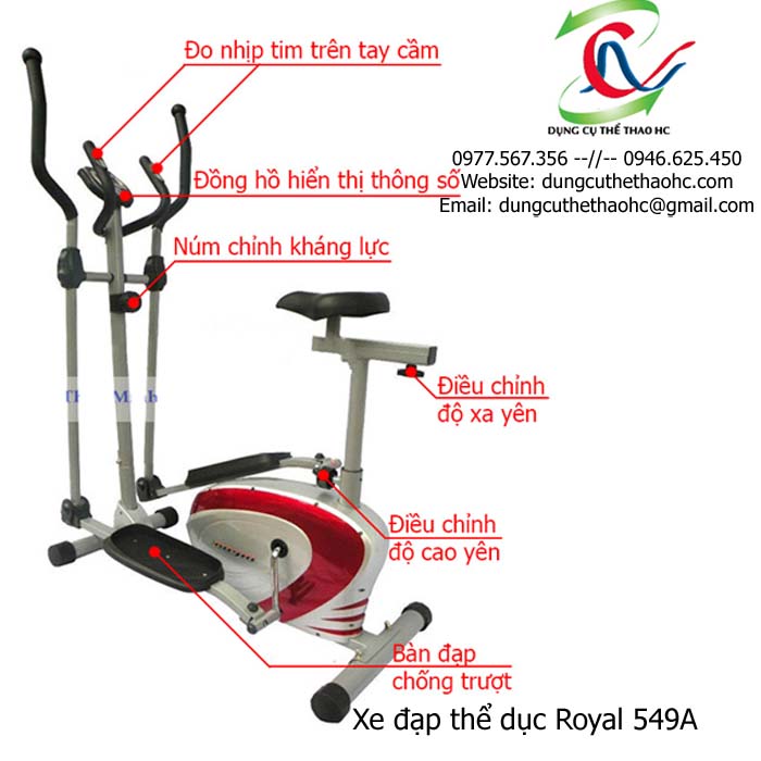 Xe đạp thể dục Royal 549A