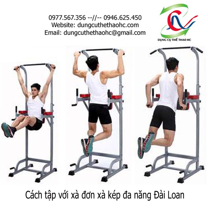 Cách tập với xà đơn xà kép đa năng