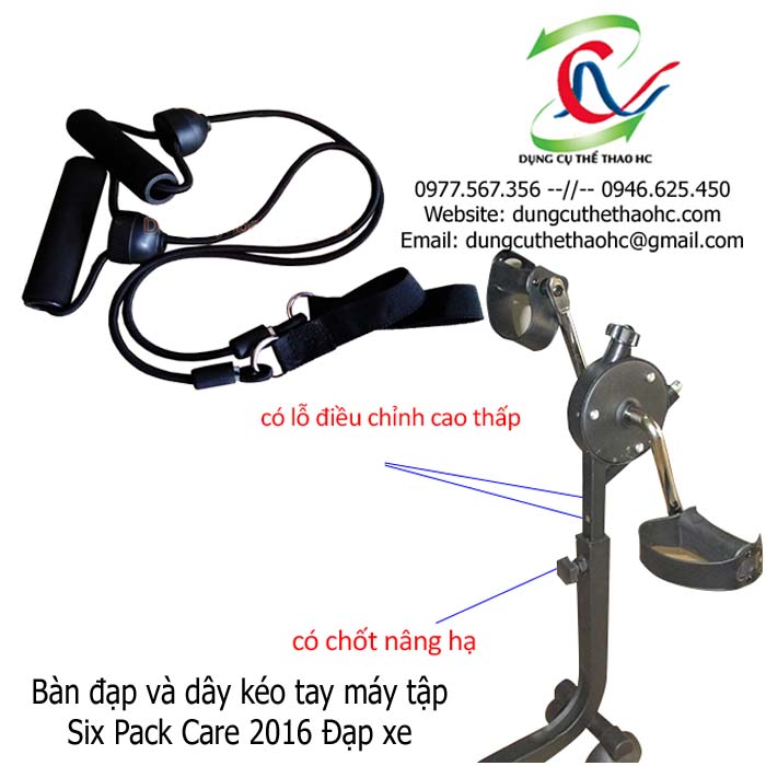 Dây kéo và bàn đạp Máy tập cơ bụng Six pack care