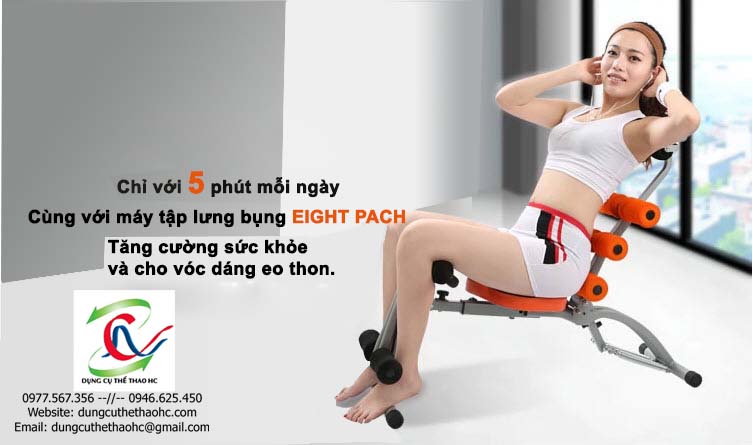 Máy tập cơ bụng Eight Pack chính hãng