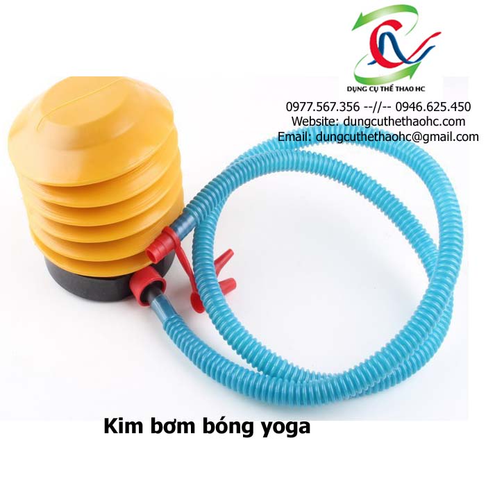 Bơm bóng tặng kèm khi mua bóng trơn 75cm