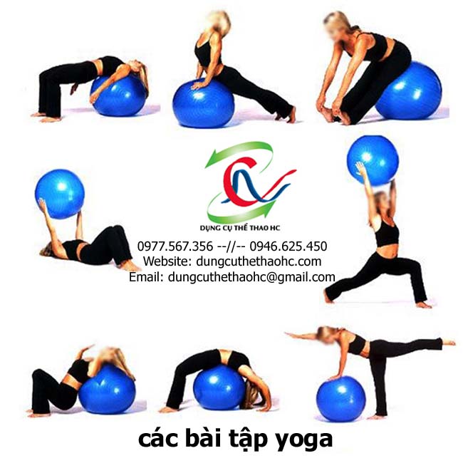 Các bài tập với bóng yoga