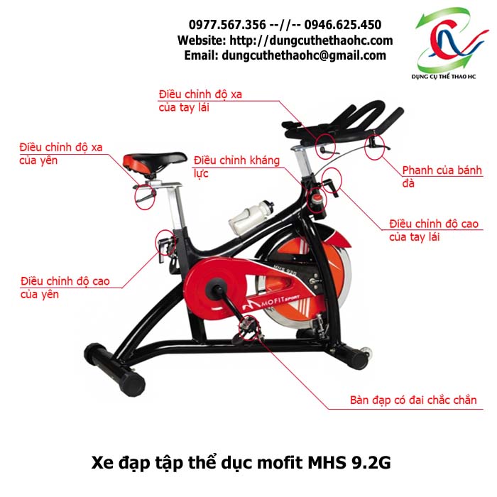 xe đạp tập thể dục mofit MHS 9.2G giá rẻ