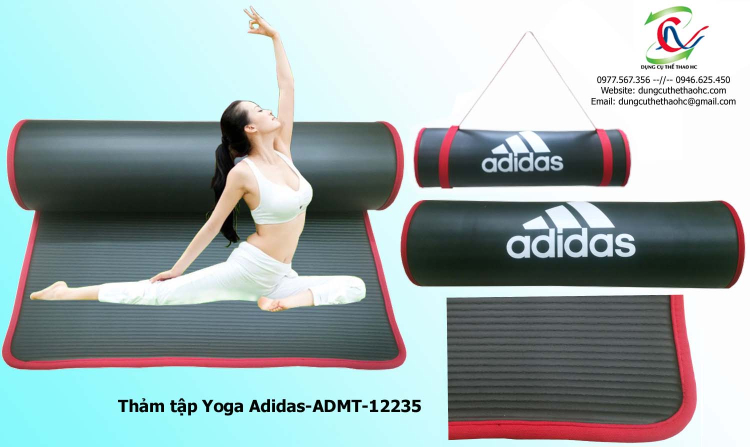 Bề mặt cuảtThảm tập yoga Adidas ADMT-12235