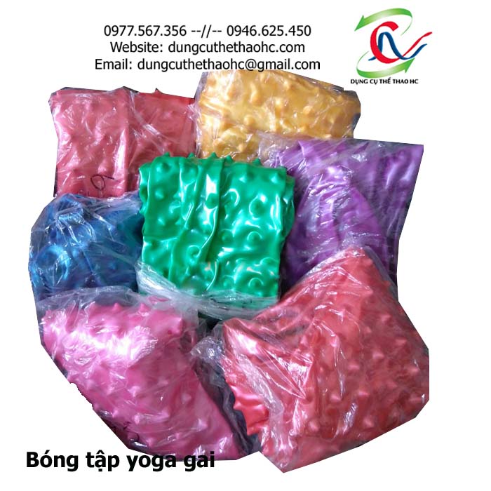 Bóng yoga gai 75cm khi chưa bơm