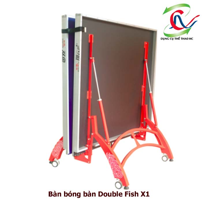 bàn bóng bàn Double Fish X1 khi gập gọn