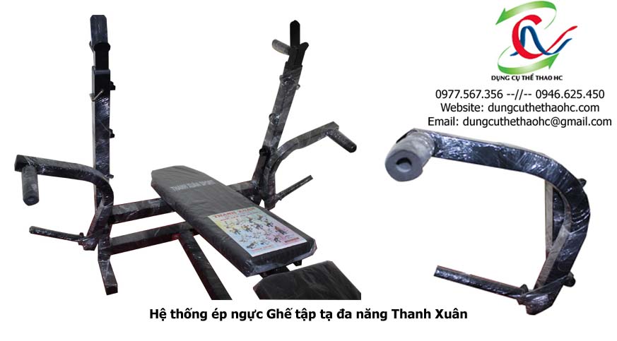 Bộ phận đẩy tạ và ép ngực của ghế tạ thanh xuân