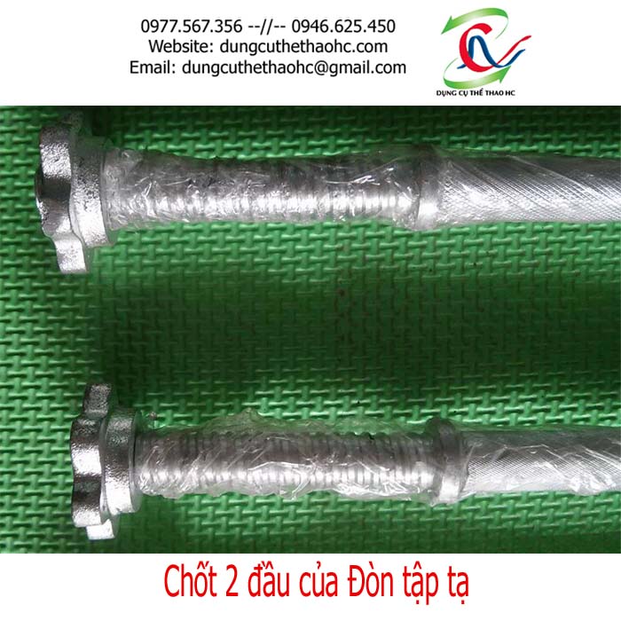 Chốt xoáy ở 2 đầu của đòn tạ tay