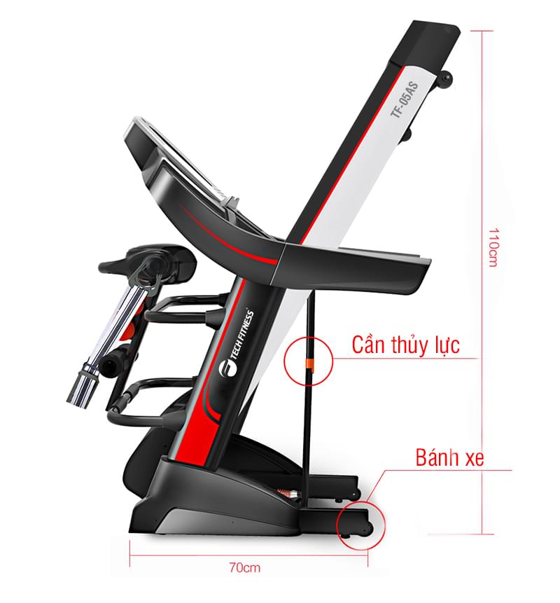 gập gọn Máy chạy bộ Tech fitness TF-05A
