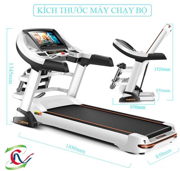 kích thước của Máy chạy bộ điện HQ 9600