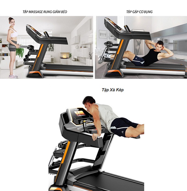 các bài tập với máy chạy bộ điện hq 555