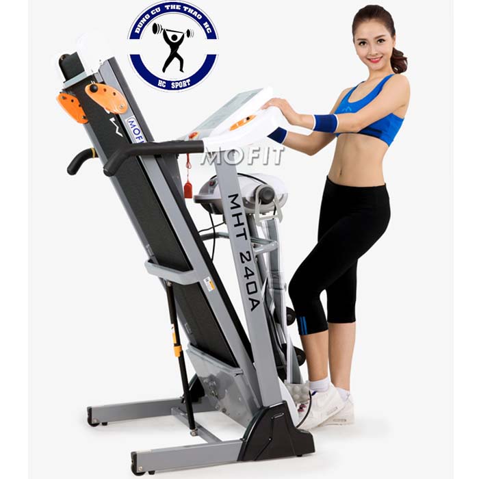 máy chạy bộ điện MHT 240A khi gập gọn