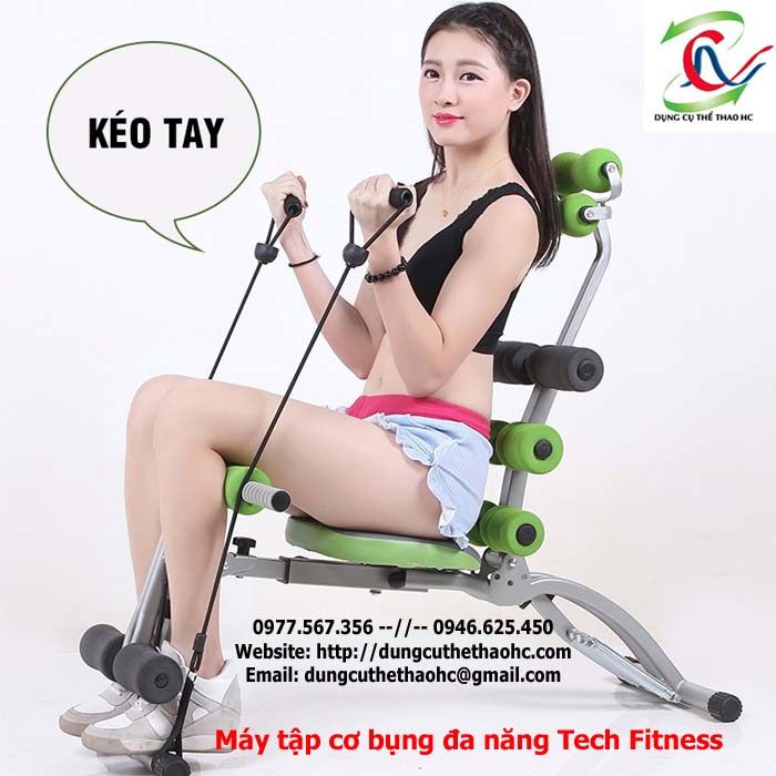 Dây kéo máy tập cơ bụng Tech Fitness
