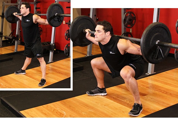 bài tập với thanh đòn tạ phòng gym