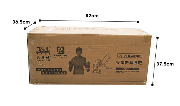 kích thước đóng thùng Ghế Tập Tạ KK-022D đa năng