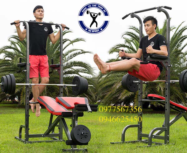Bài tập đu xà với giàn tạ đa năng 2016