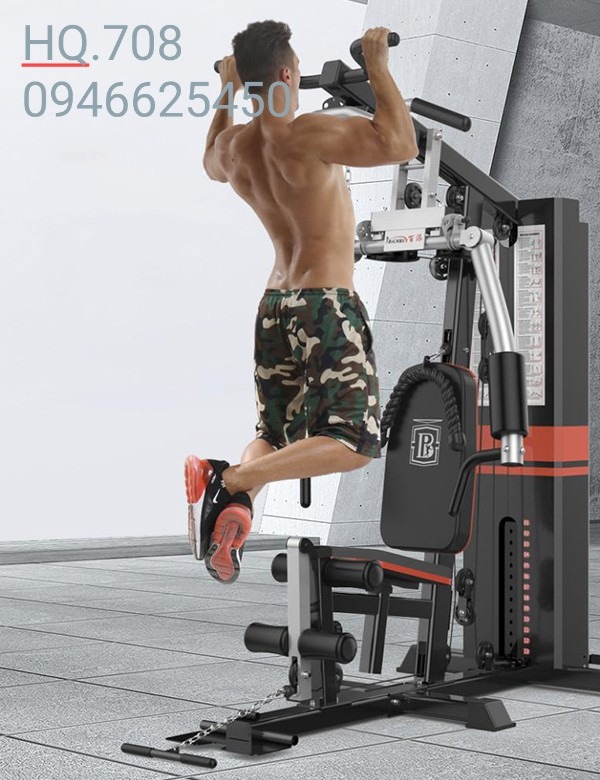 tập xà đơn với giàn tạ 708