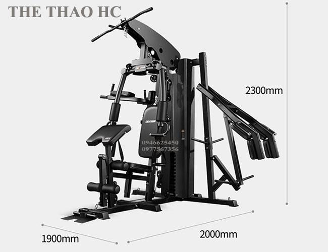 Kích thước giàn tạ đa năng HQ-908S