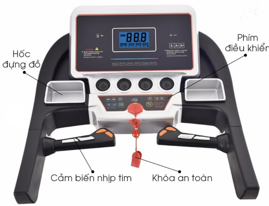 màn hình Máy chạy bộ điện PRO FITNESS PF-114