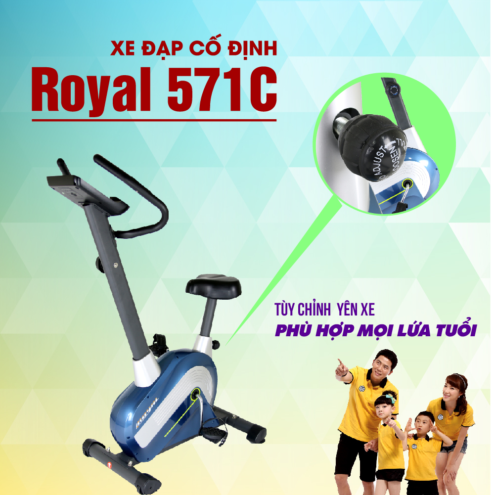 Địa chỉ bán Máy tập đạp xe Royal 571C
