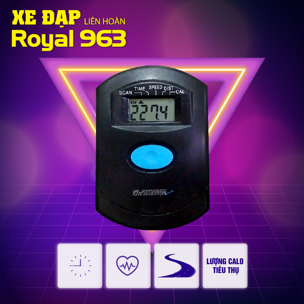 Măt đồng hồ xe đạp royal 963 thiêt kế đơn giản