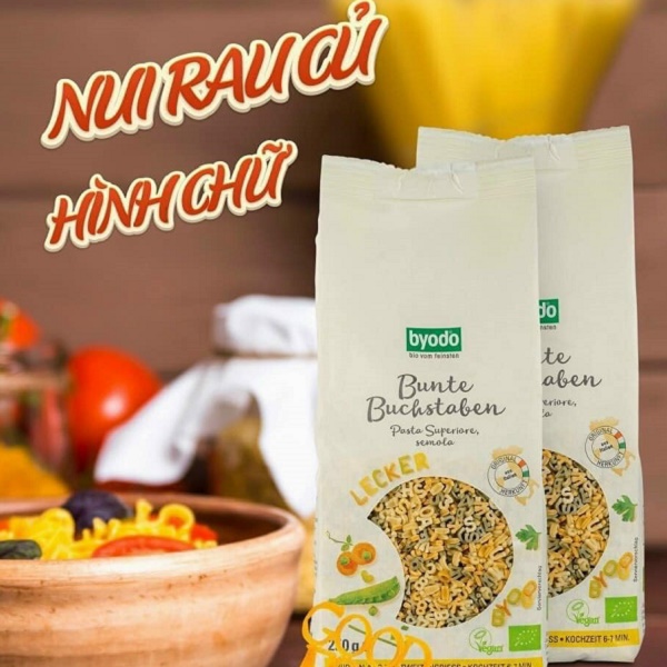 Mì chữ hữu cơ Byodo - Thực phẩm giúp bé hứng thú và ăn ngon miệng hơn Mì chữ hữu cơ Byodo - Thực phẩm giúp bé hứng thú và ăn ngon miệng hơn
