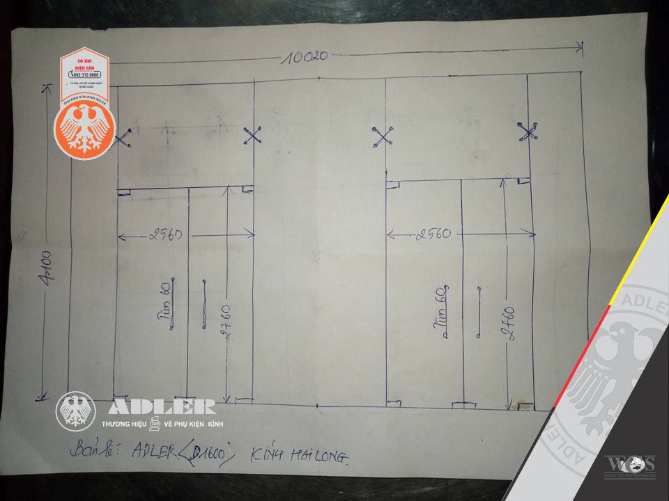 Bản lề sàn Adler