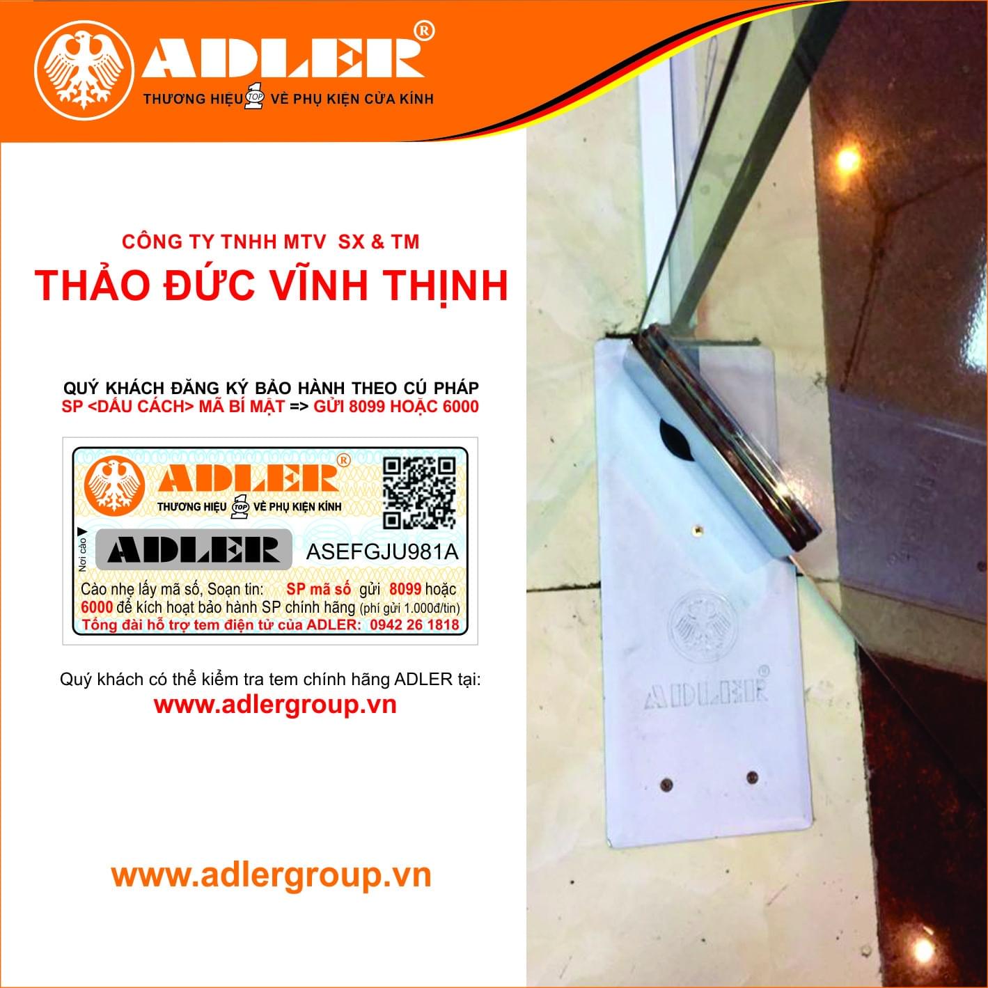 Bản lề sàn Adler -Nơi gửi gắm lòng tin của khách hàng.