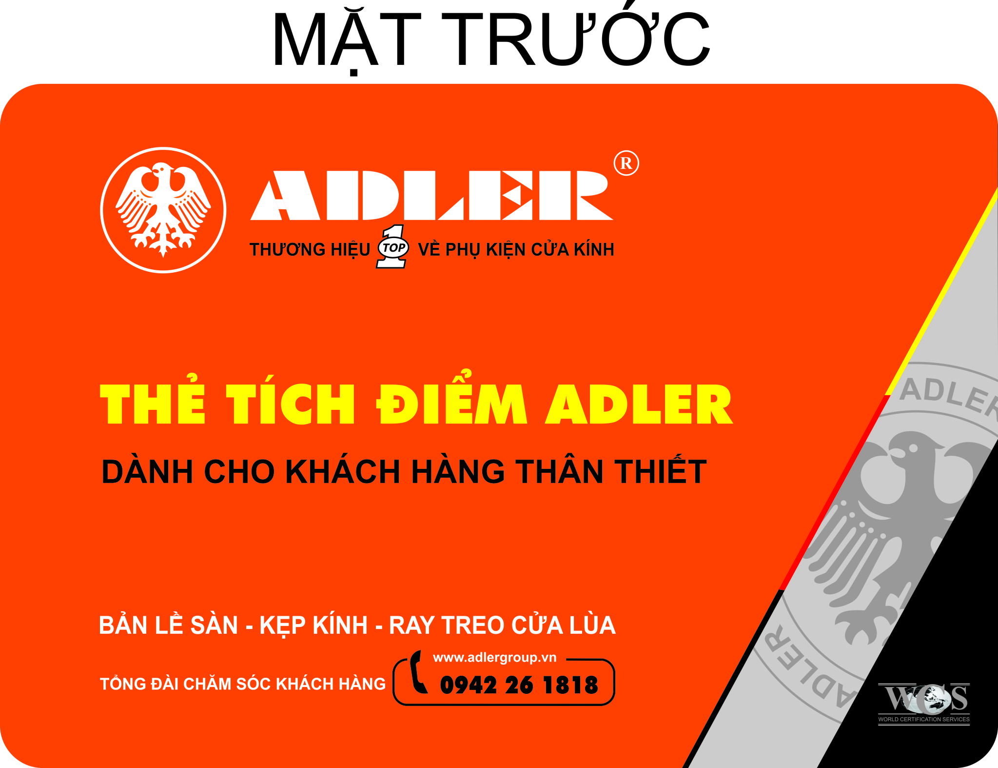 THẺ TÍCH ĐIỂM ADLER