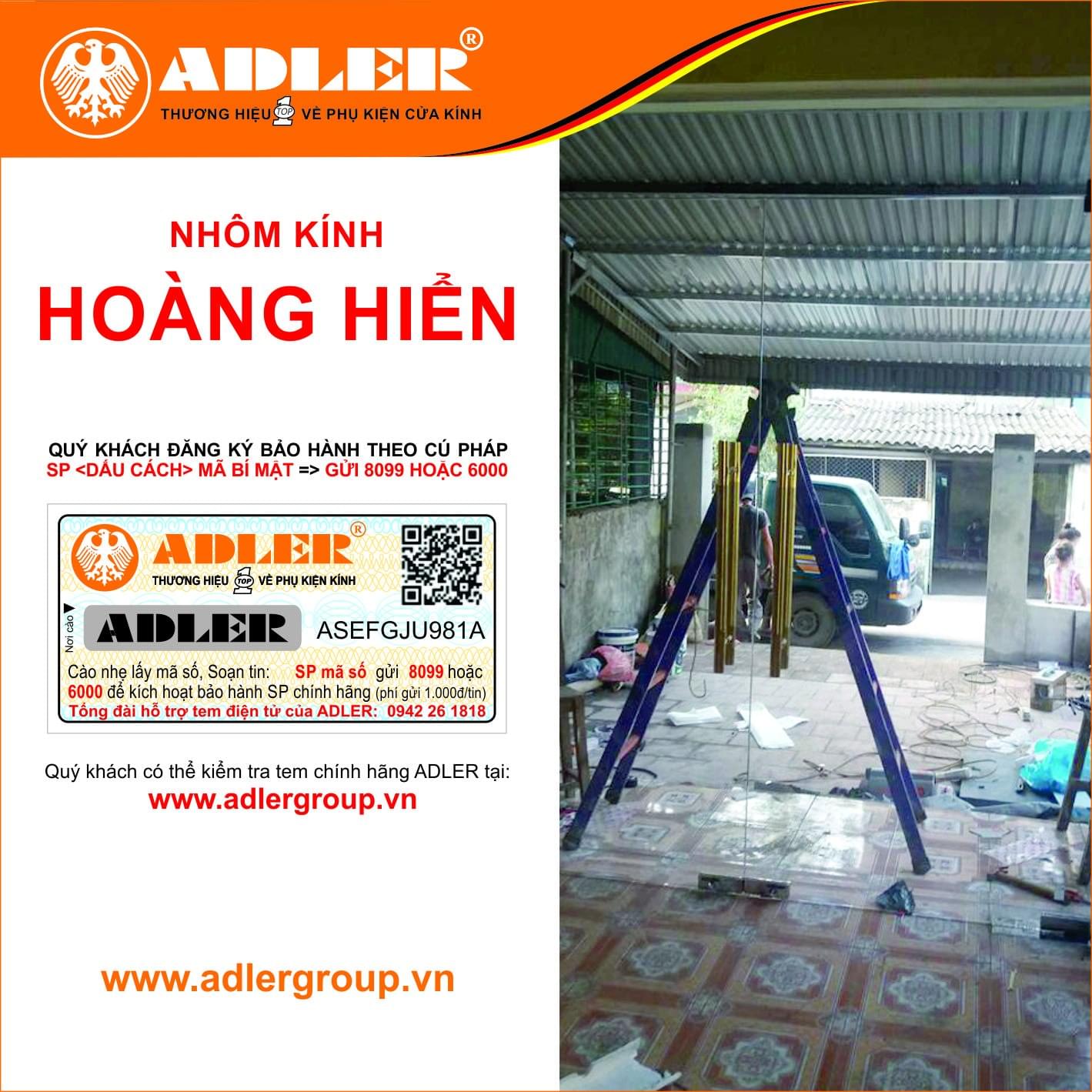 Bộ cửa kính trở nên khang trang và sang trọng hơn với sản phẩm của Adler