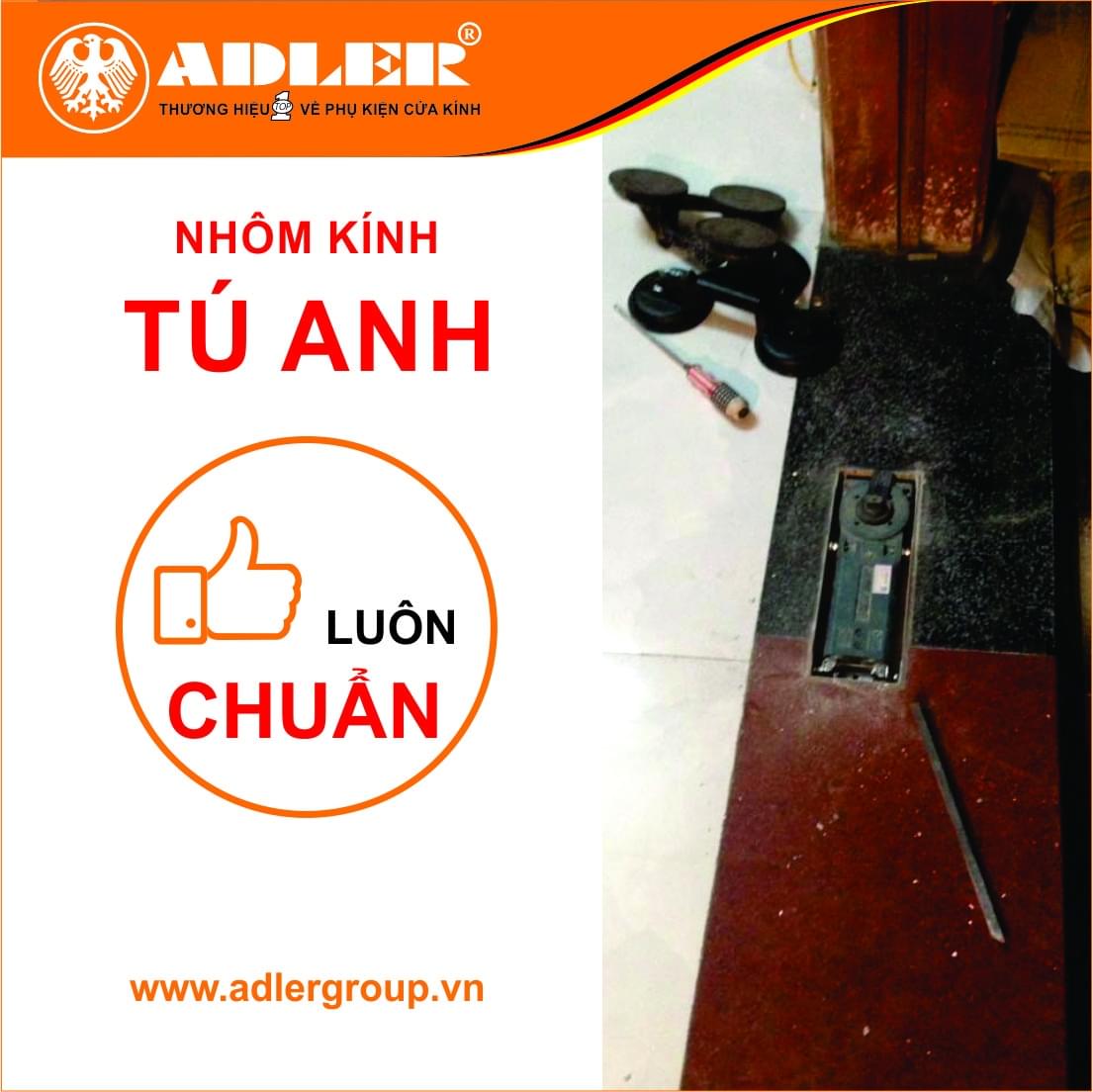 Bản lề sàn Adler luôn chuẩn!