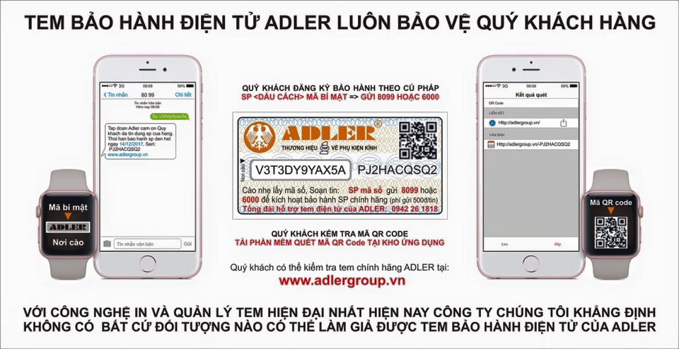 tra bảo hành các sản phẩm adler