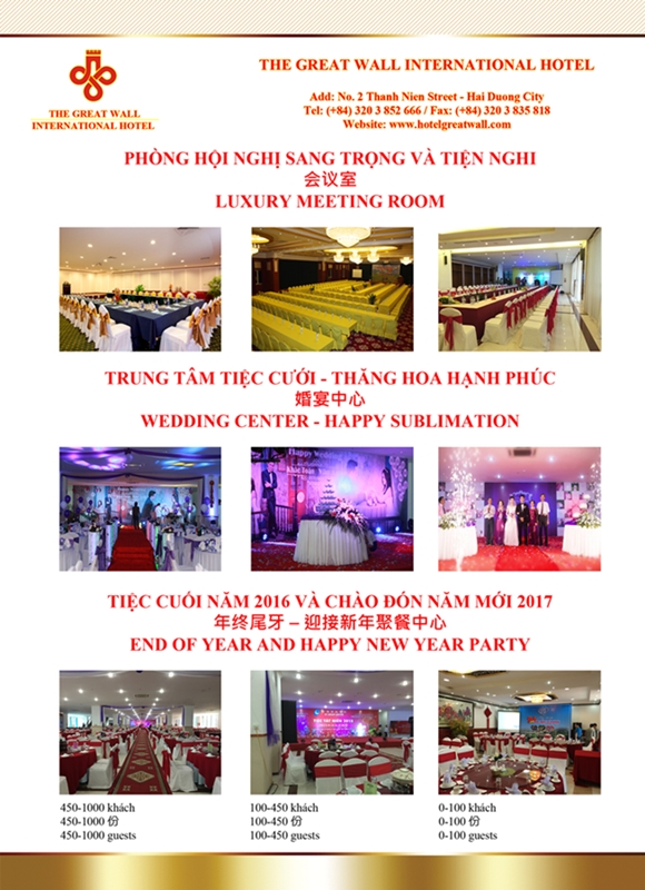 Hội nghị - Tiệc cưới - Tiệc cuối năm và đầu năm