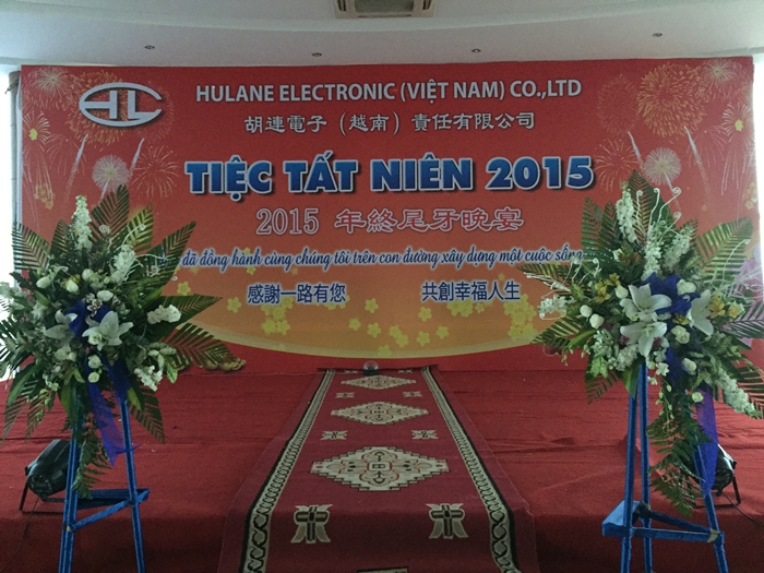Tiệc tất niên công ty HULANE ELECTRONIC VIỆT NAM 15/01/2016