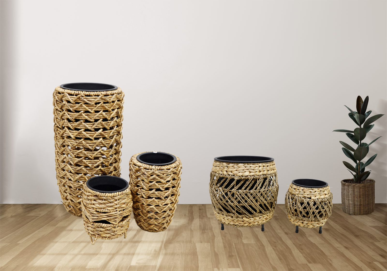 poly-rattan-planter