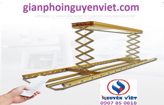 giàn phơi điều khiển từ xa Nguyên Việt DKNV-02 giàn phơi điều khiển từ xa