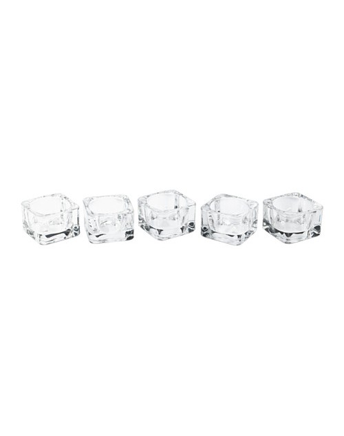 BỘ 5 ĐẾ NẾN GLASIG IKEA 5x5 cm