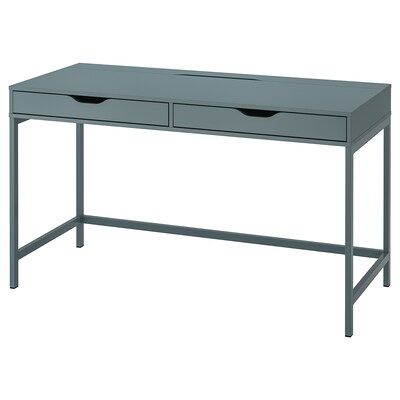 BÀN CÓ NGĂN KÉO ALEX IKEA - XANH NGỌC XÁM 132x58 cm