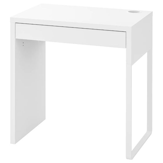 BÀN ĐƠN MICKE IKEA - TRẮNG 73x50 cm
