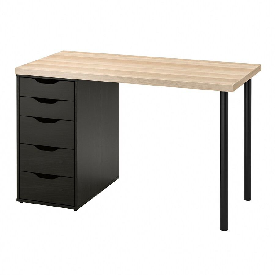 BÀN LÀM VIỆC LAGKAPTEN / ALEX IKEA - SỒI/NÂU ĐEN 120x60 cm