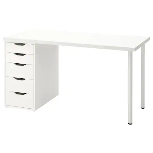 BÀN LÀM VIỆC LAGKAPTEN / ALEX IKEA - TRẮNG 140x60 cm