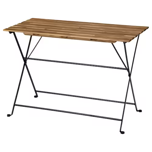 NỘI THẤT THÔNG MINH BÀN GẤP NGOÀI TRỜI TÄRNÖ IKEA - NÂU / ĐEN 100x54 cm