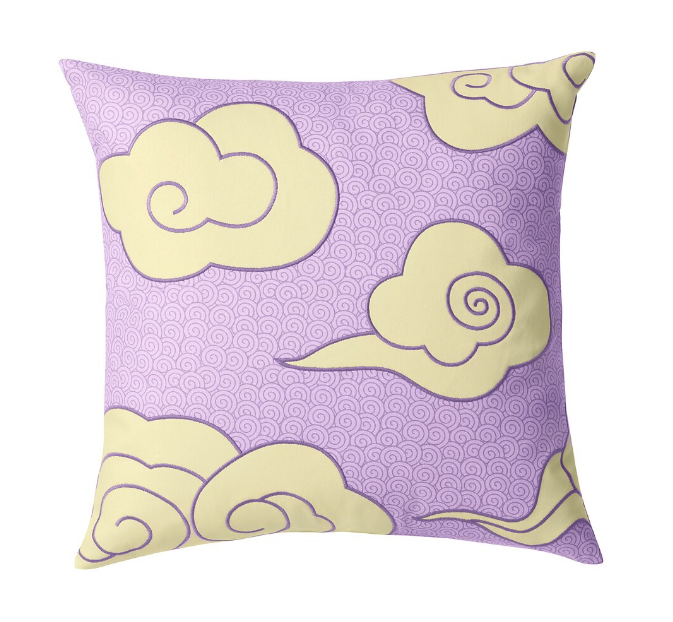 ĐỆM GỐI ÄNGSSKALLRA IKEA - TÍM HOA VĂN 50x50 cm